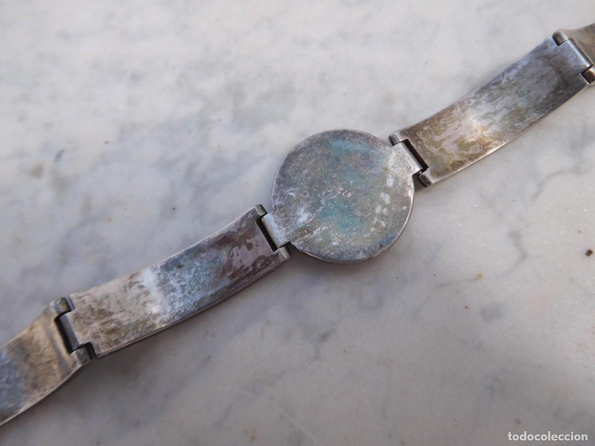 Joyeria: Pulsera vintage de plata y mineral? Turquesa? - Foto 6