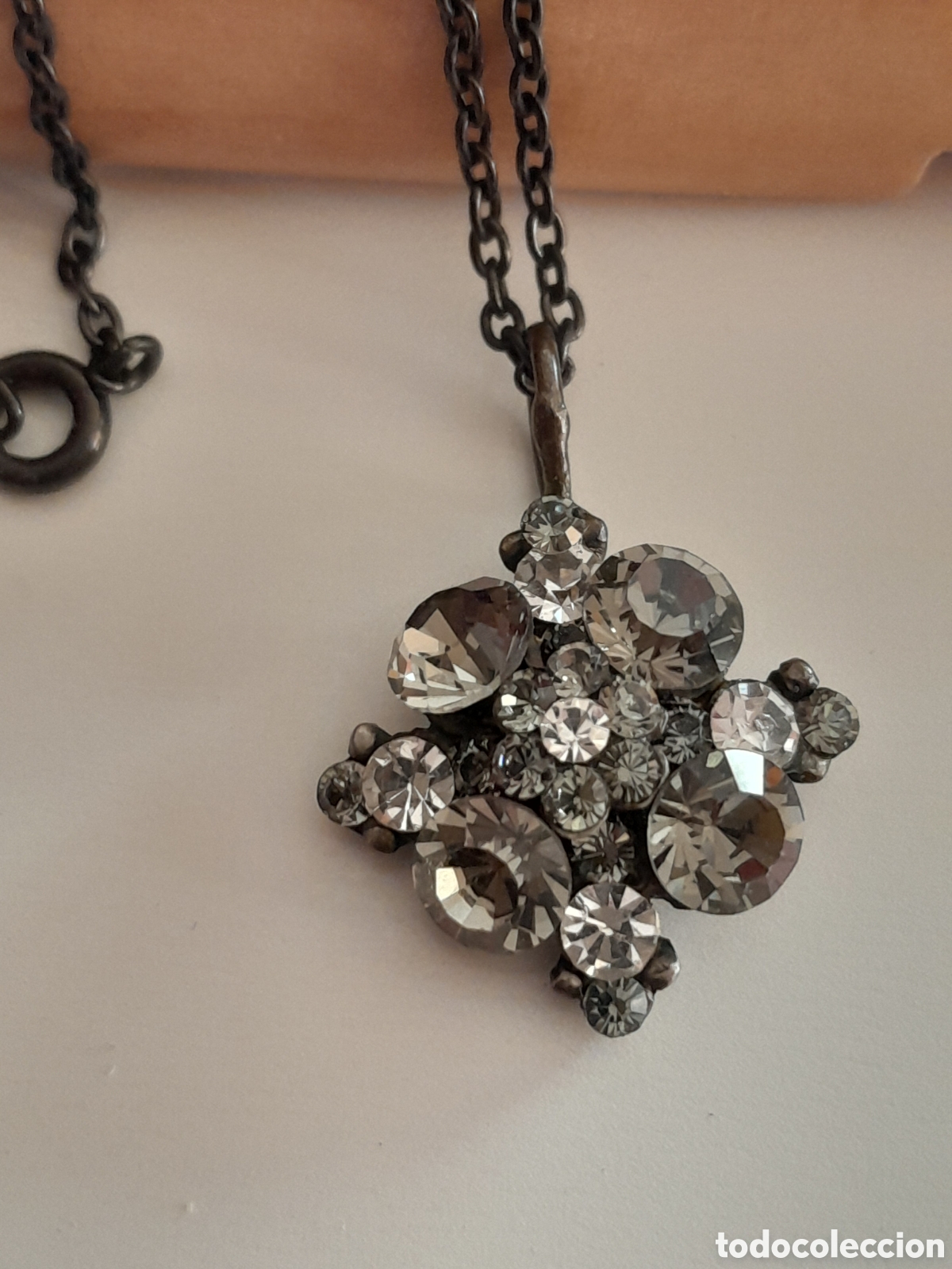 Joyeria: GARGANTILLA DE CRISTAL DE SEAROVSKI GRIS - Foto 2