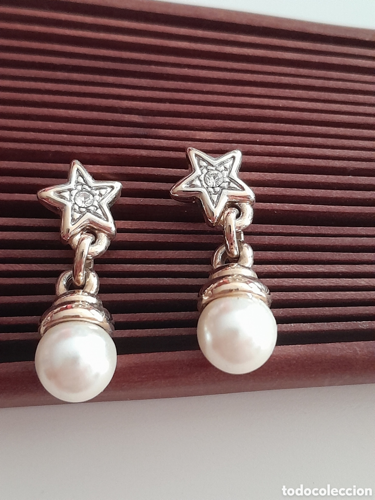 Joyeria: PENDIENTES DE PERLA Y CRISTAL - Foto 2