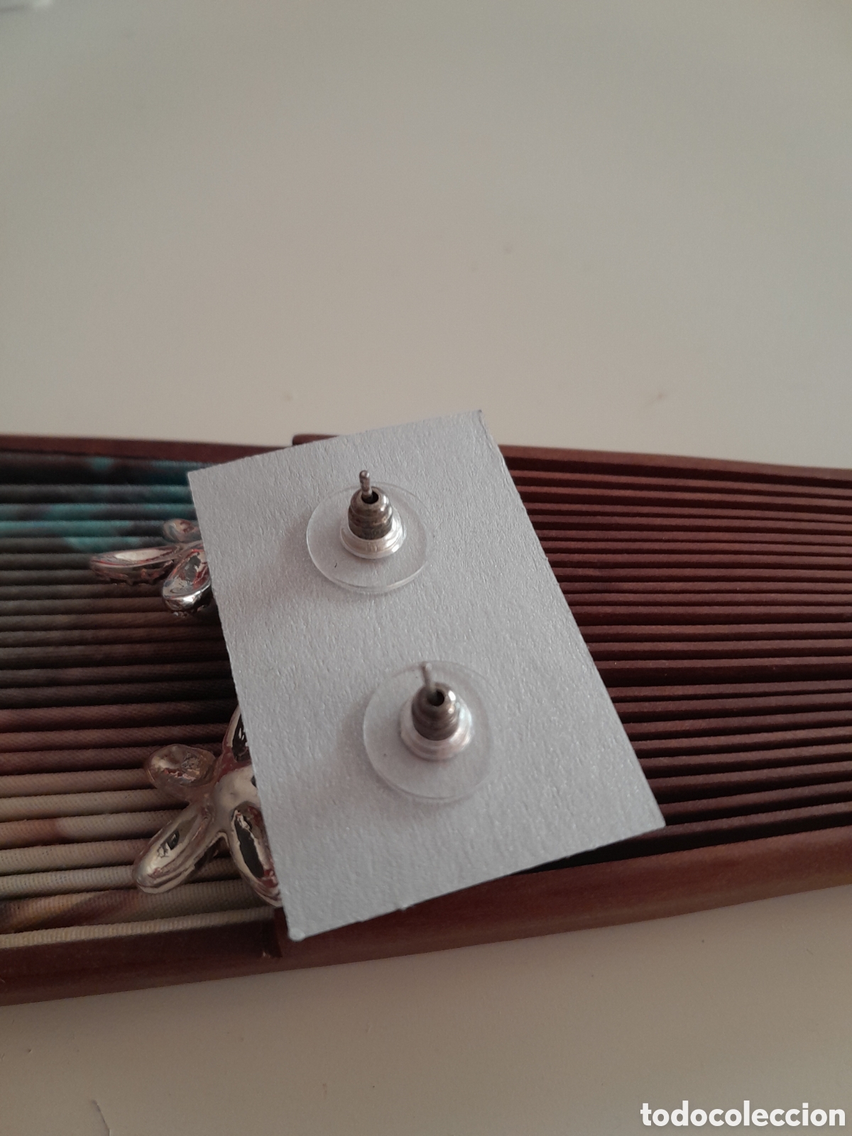 Joyeria: PENDIENTES DE CRISTAL Y PERLA GRIS - Foto 4