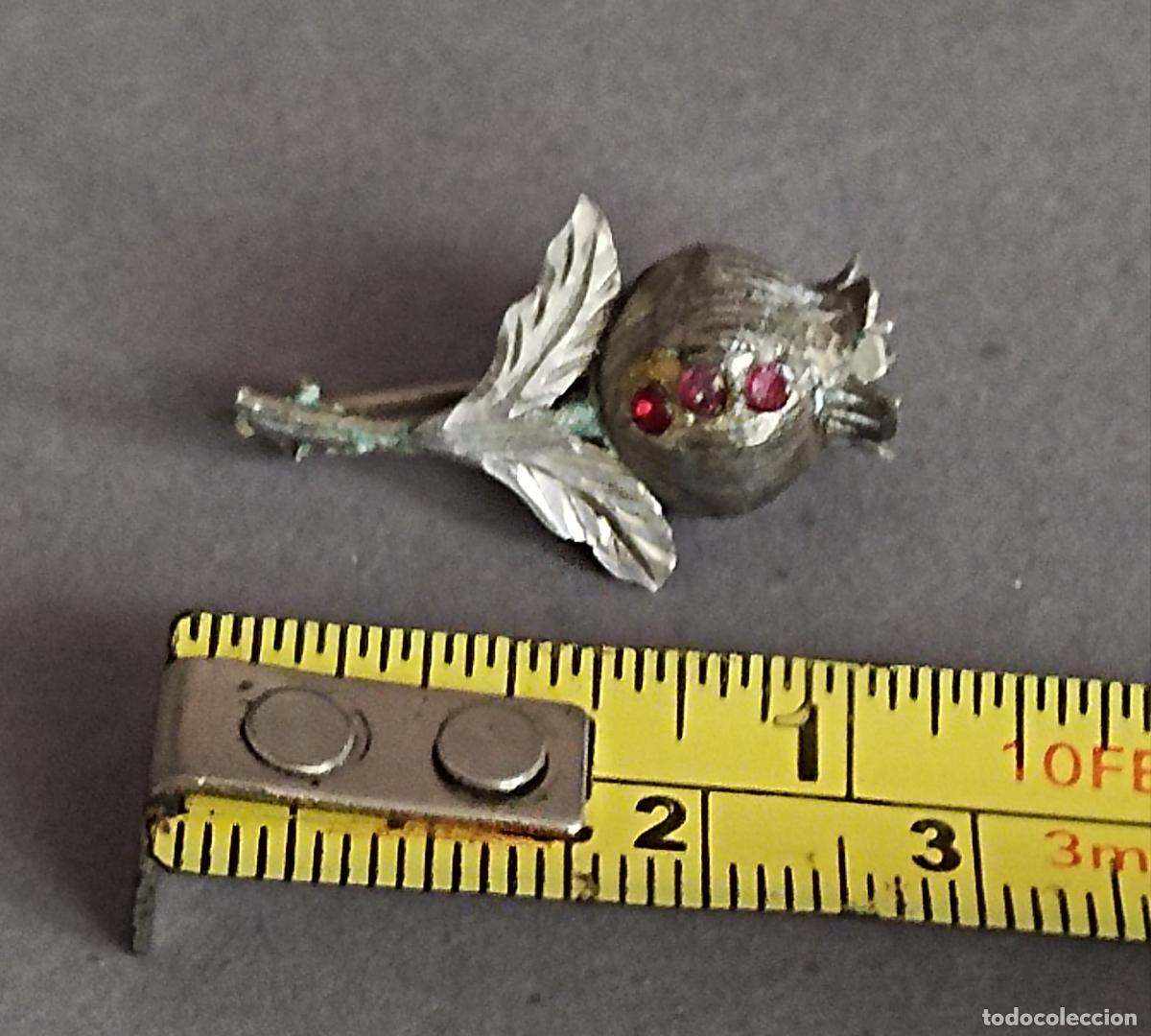Joyeria: Broche de plata de ley, granada. - Foto 2