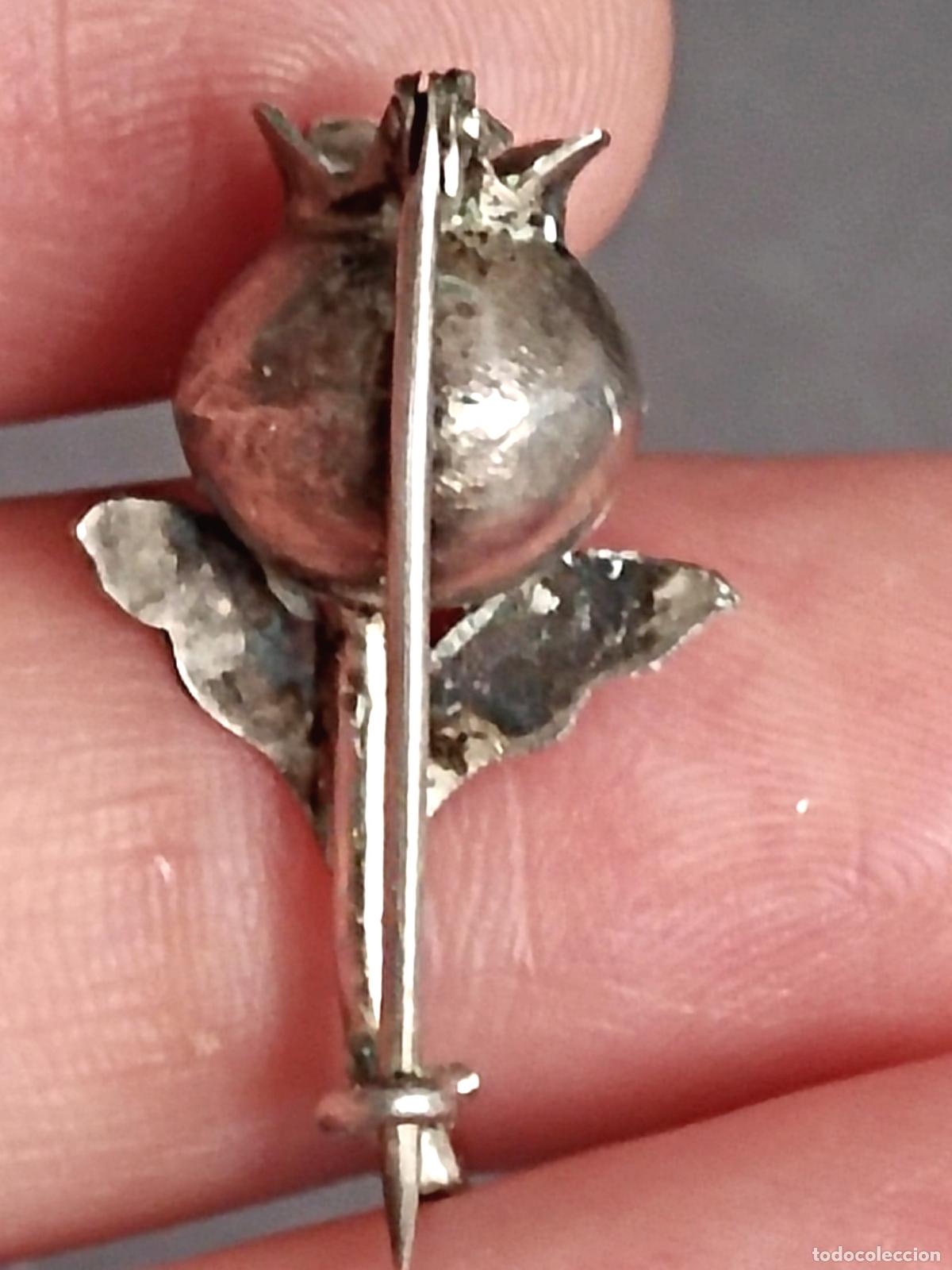 Joyeria: Broche de plata de ley, granada. - Foto 3