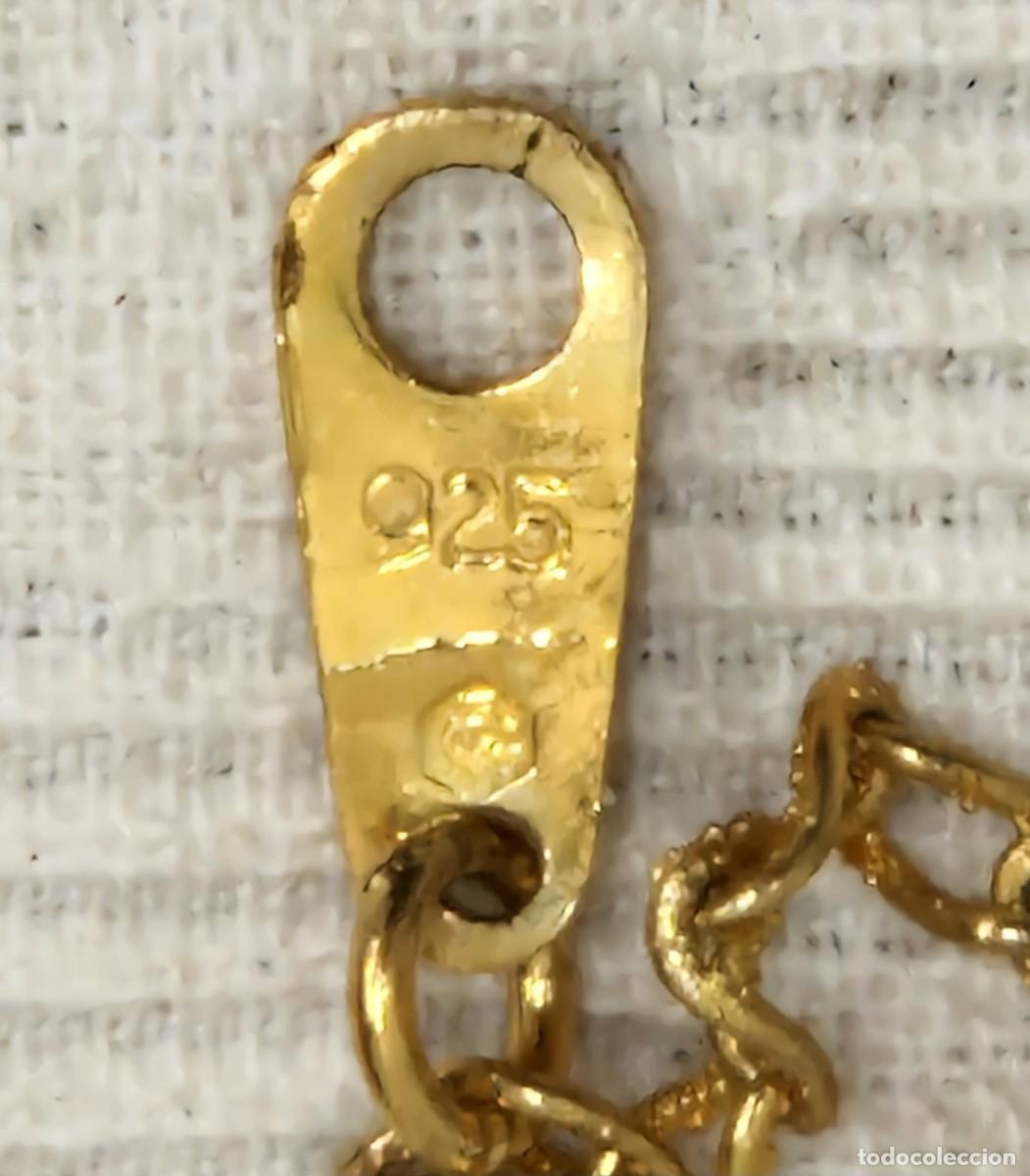 Joyeria: CADENA DE PLATA 925 CHAPADA EN ORO. CRISTO DE DALI - Foto 4