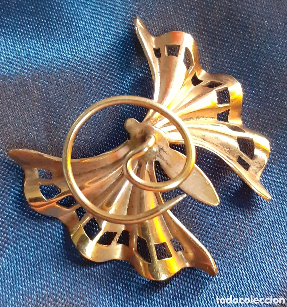 Joyeria: Broche antigua dorado - Foto 2