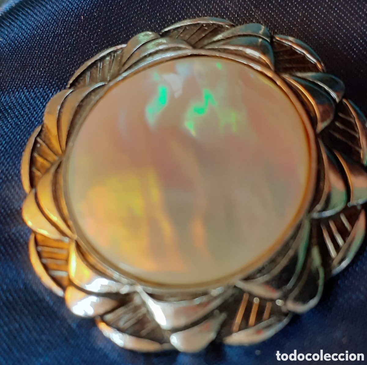 Joyeria: Broche Art Deco con nacar - clip bufanda - Foto 2