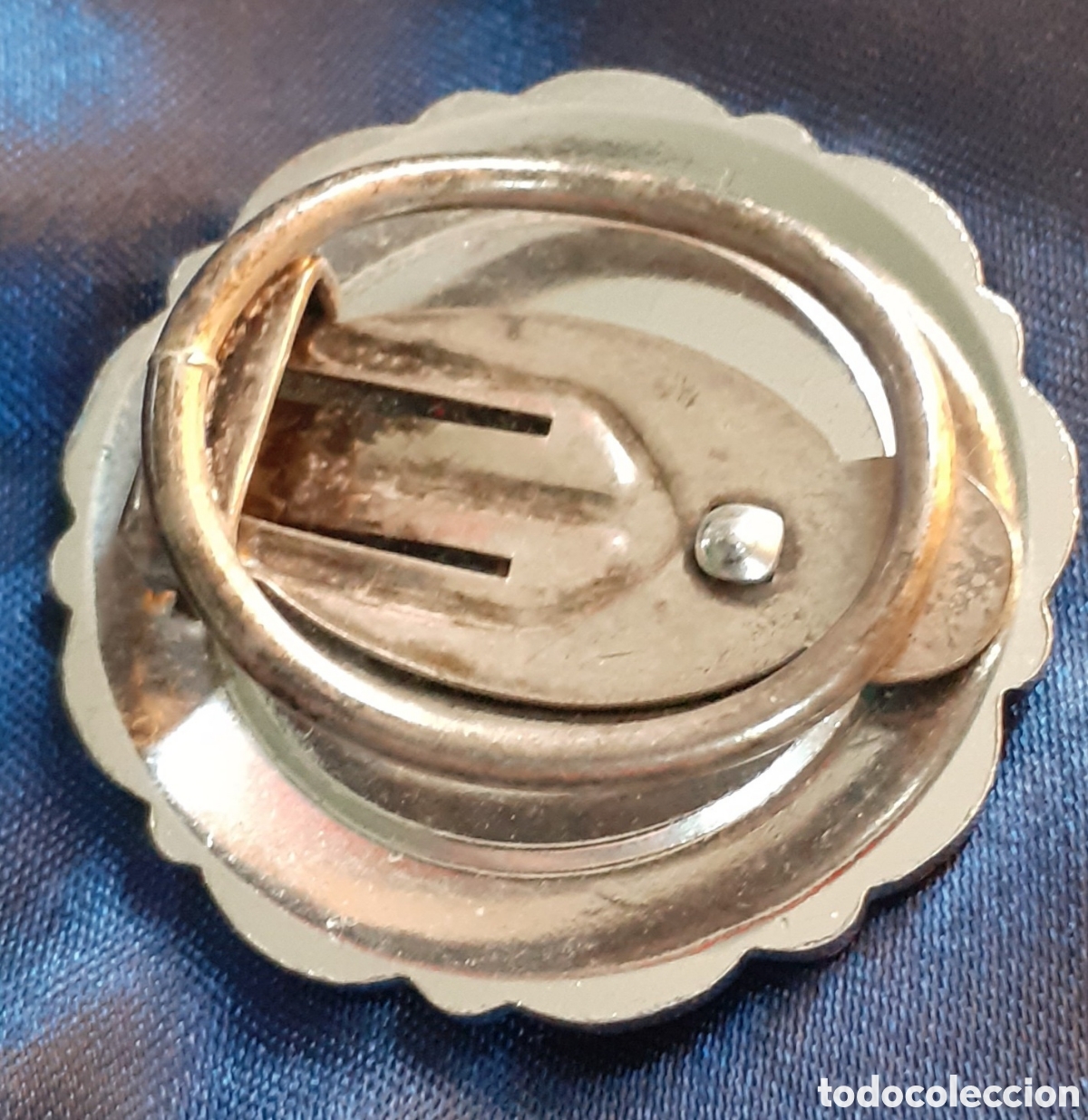 Joyeria: Broche Art Deco con nacar - clip bufanda - Foto 3