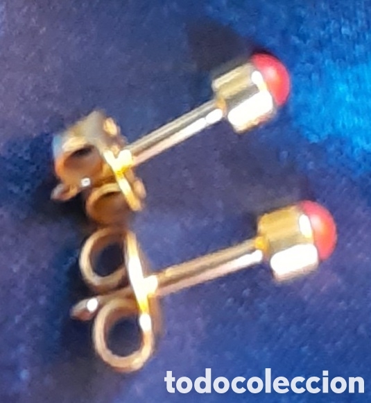 Joyeria: Hippo-alergic pendientes con coral - Foto 2