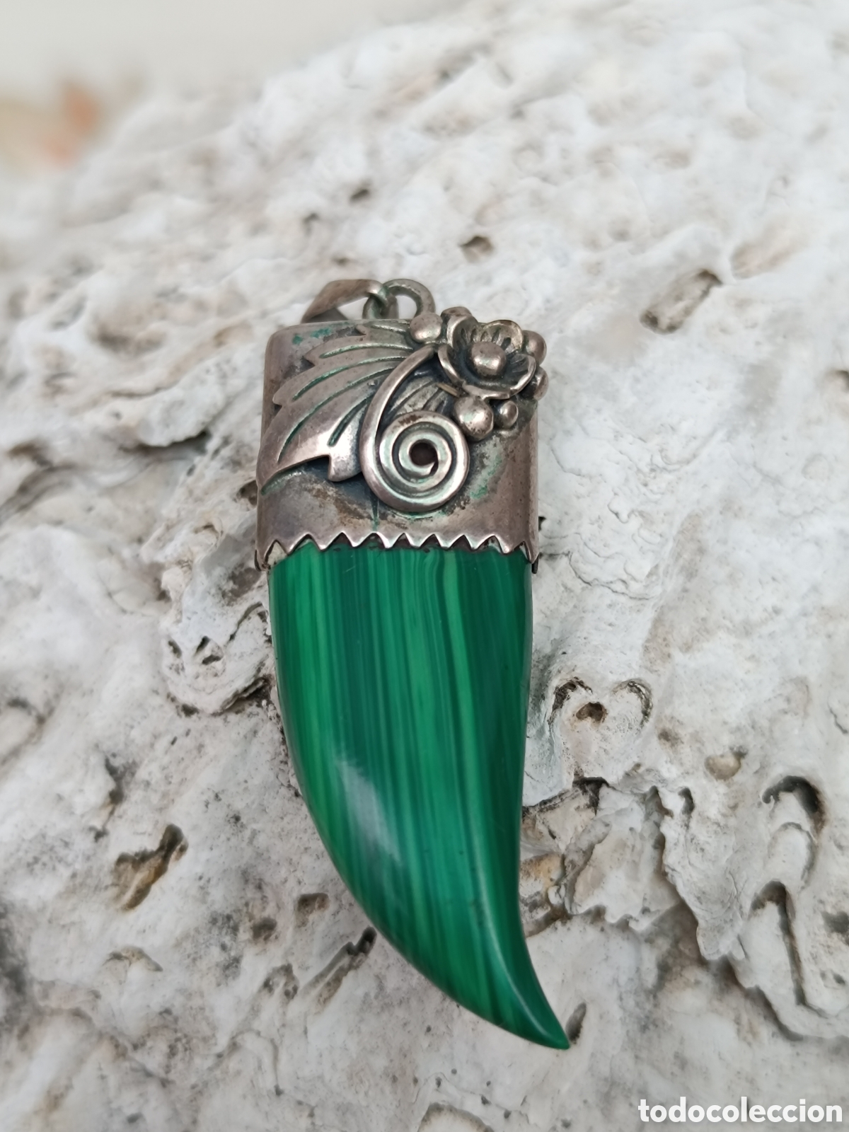 Joyeria: Colgantes malaquita y plata - Foto 2