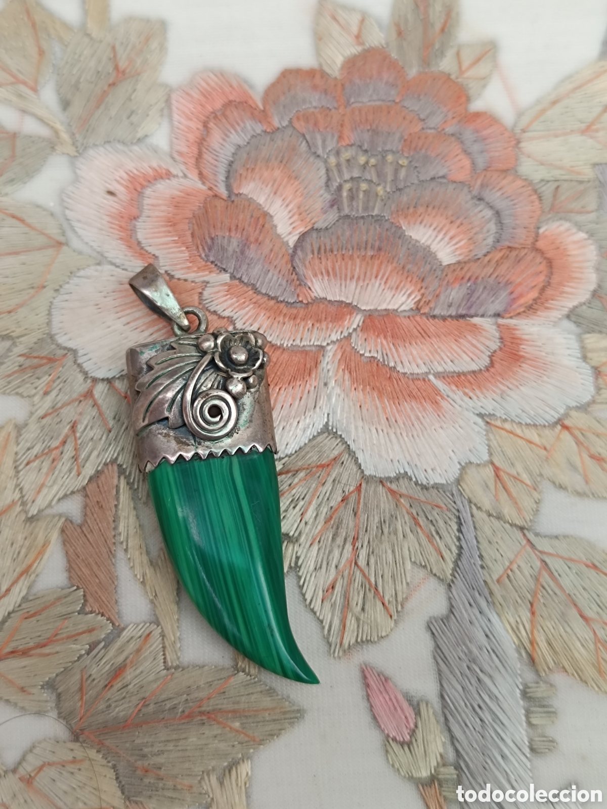 Joyeria: Colgantes malaquita y plata - Foto 1