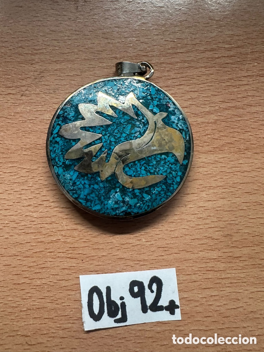 Joyeria: Colgante de plata incrustaciones lapisl&aacute;zuli - Foto 2