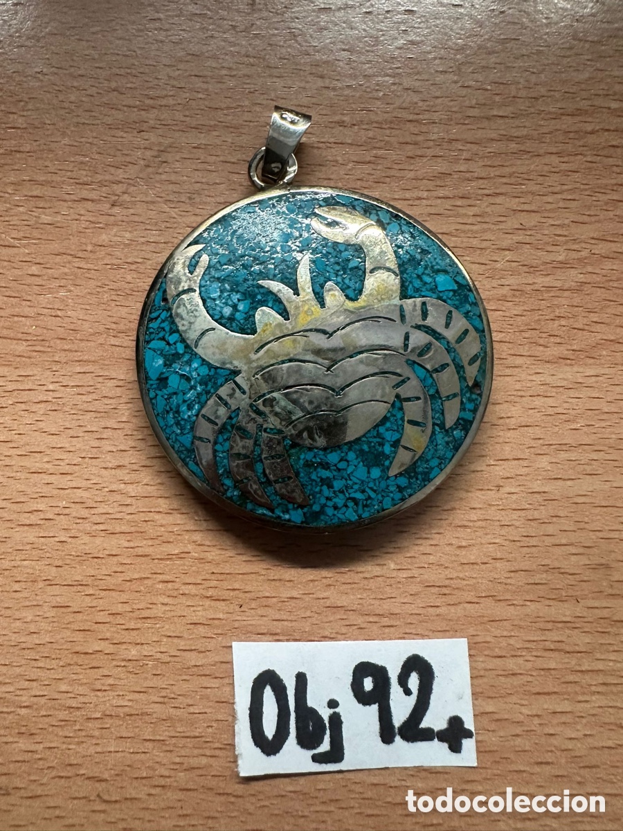 Joyeria: Colgante de plata incrustaciones lapisl&aacute;zuli - Foto 1