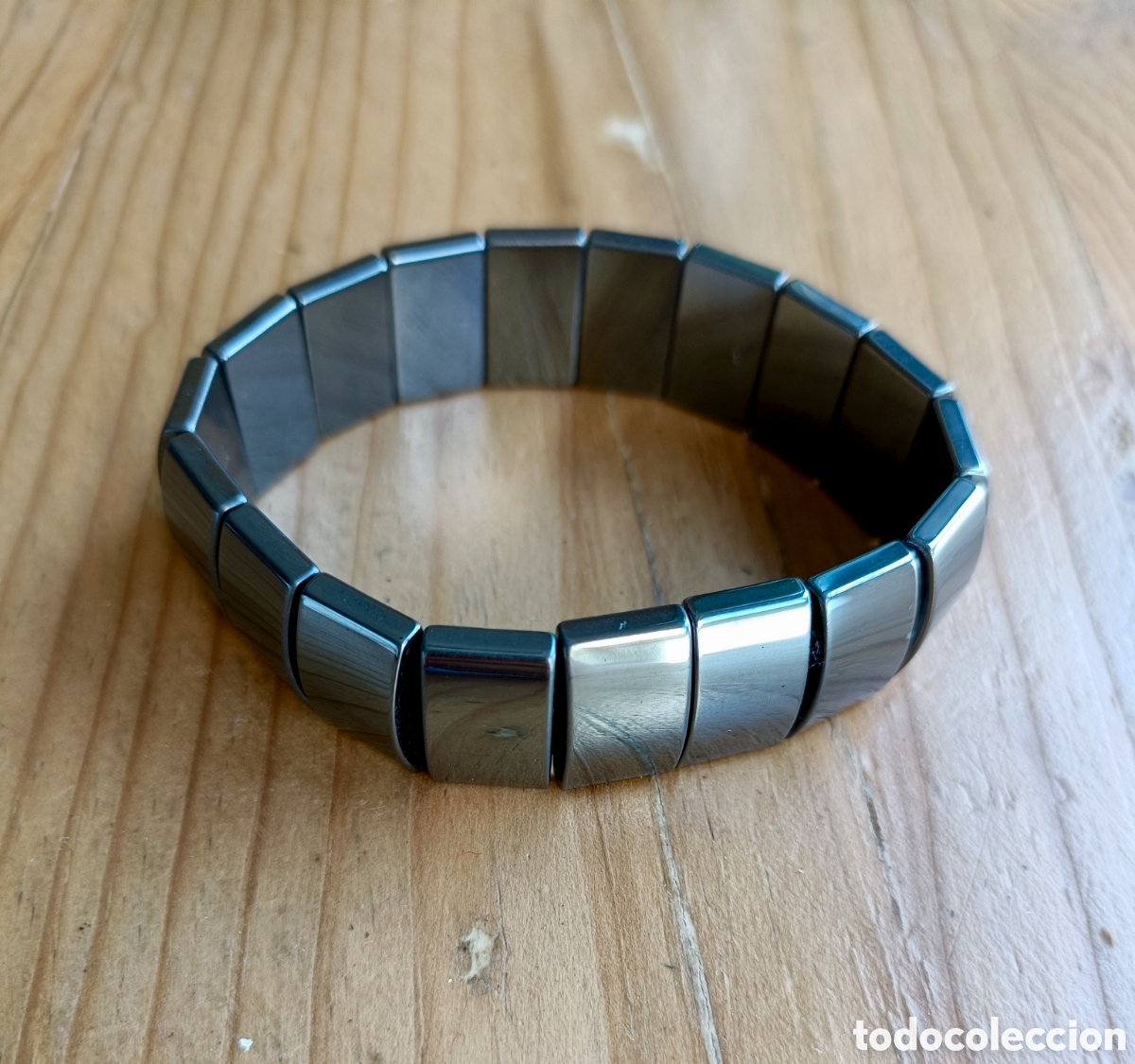 Joyeria: Pulsera hematite el&aacute;stica Vintage, NUEVA - Foto 1