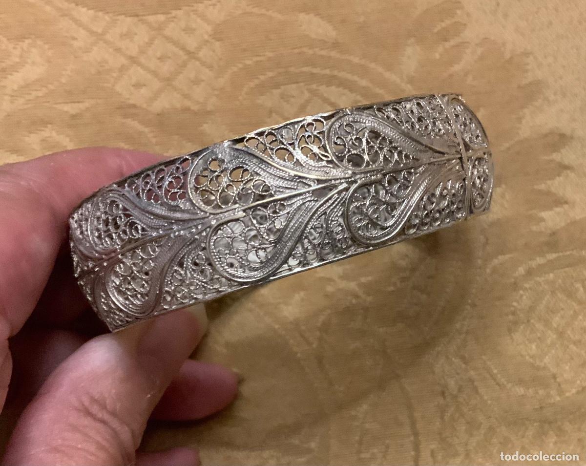 Joyeria: ANTIGUA PULSERA DE FILIGRANA DE PLATA - Foto 5