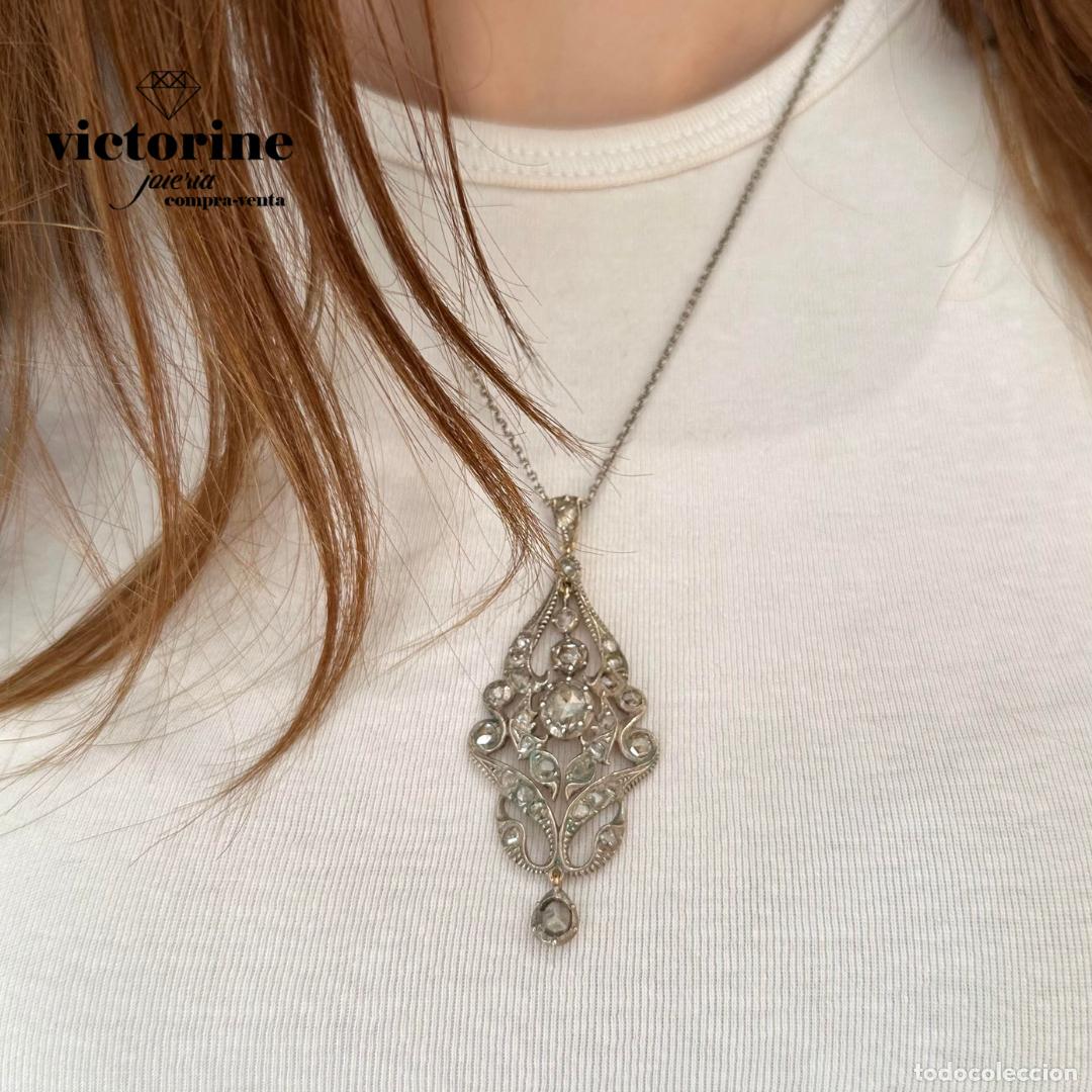 Joyeria: Colgante de plata de los a&ntilde;os 1900 - Foto 1