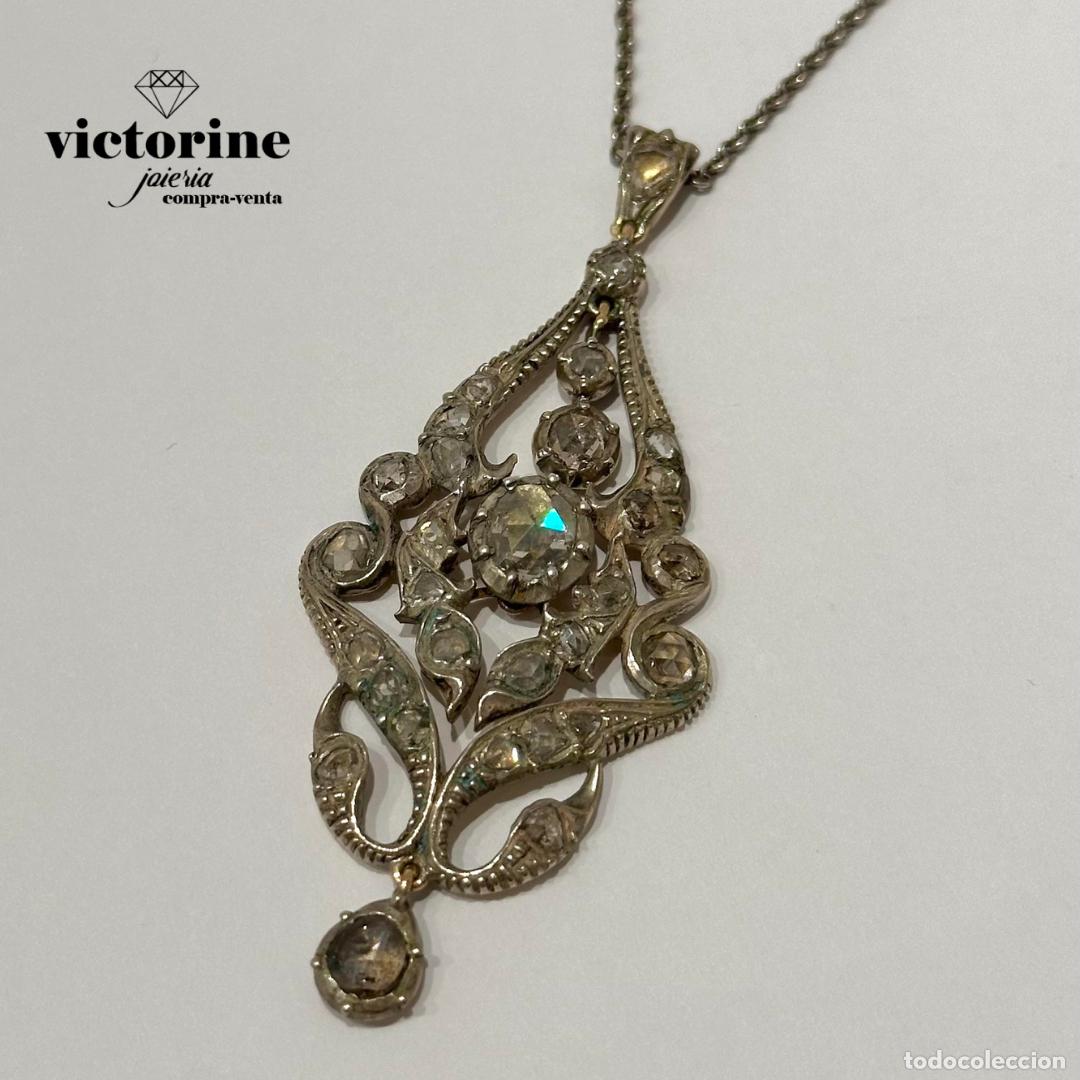 Joyeria: Colgante de plata de los a&ntilde;os 1900 - Foto 5