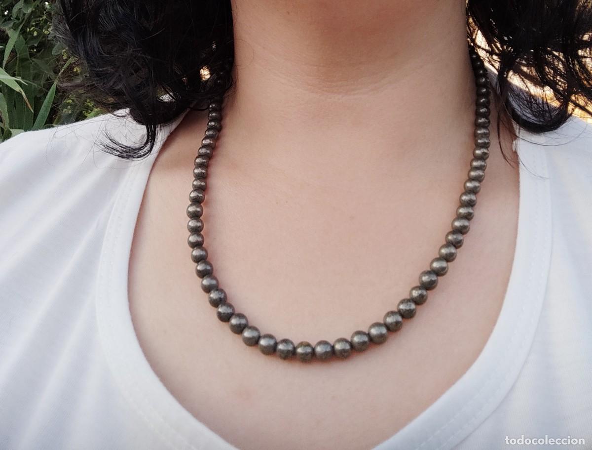 Joyeria: Lote dos collares en mineral y acero - Foto 6
