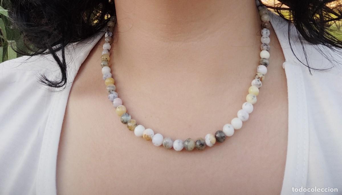 Joyeria: Lote dos collares en mineral y acero - Foto 9