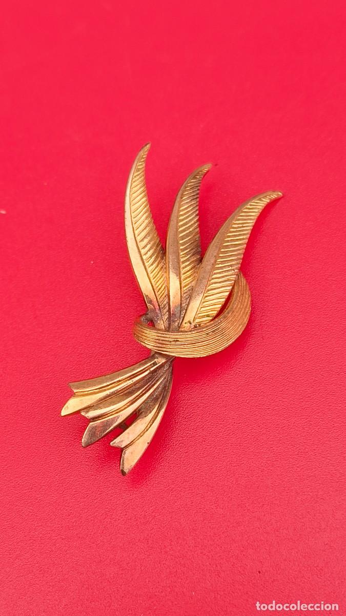 Joyeria: Broche plaqu&eacute; or vintage ano 80 - Foto 1