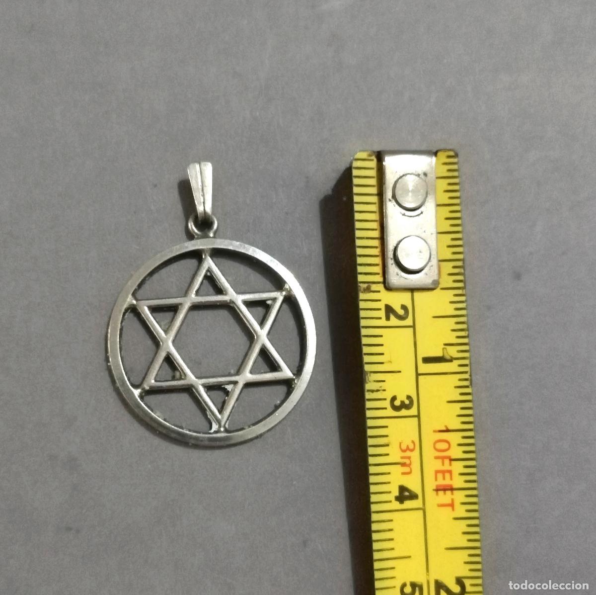 Joyeria: Colgante de plata de ley contrastada estrella. - Foto 2