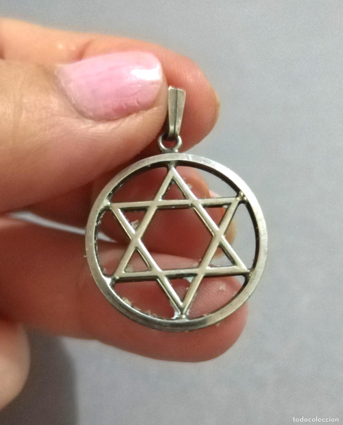 Joyeria: Colgante de plata de ley contrastada estrella. - Foto 3