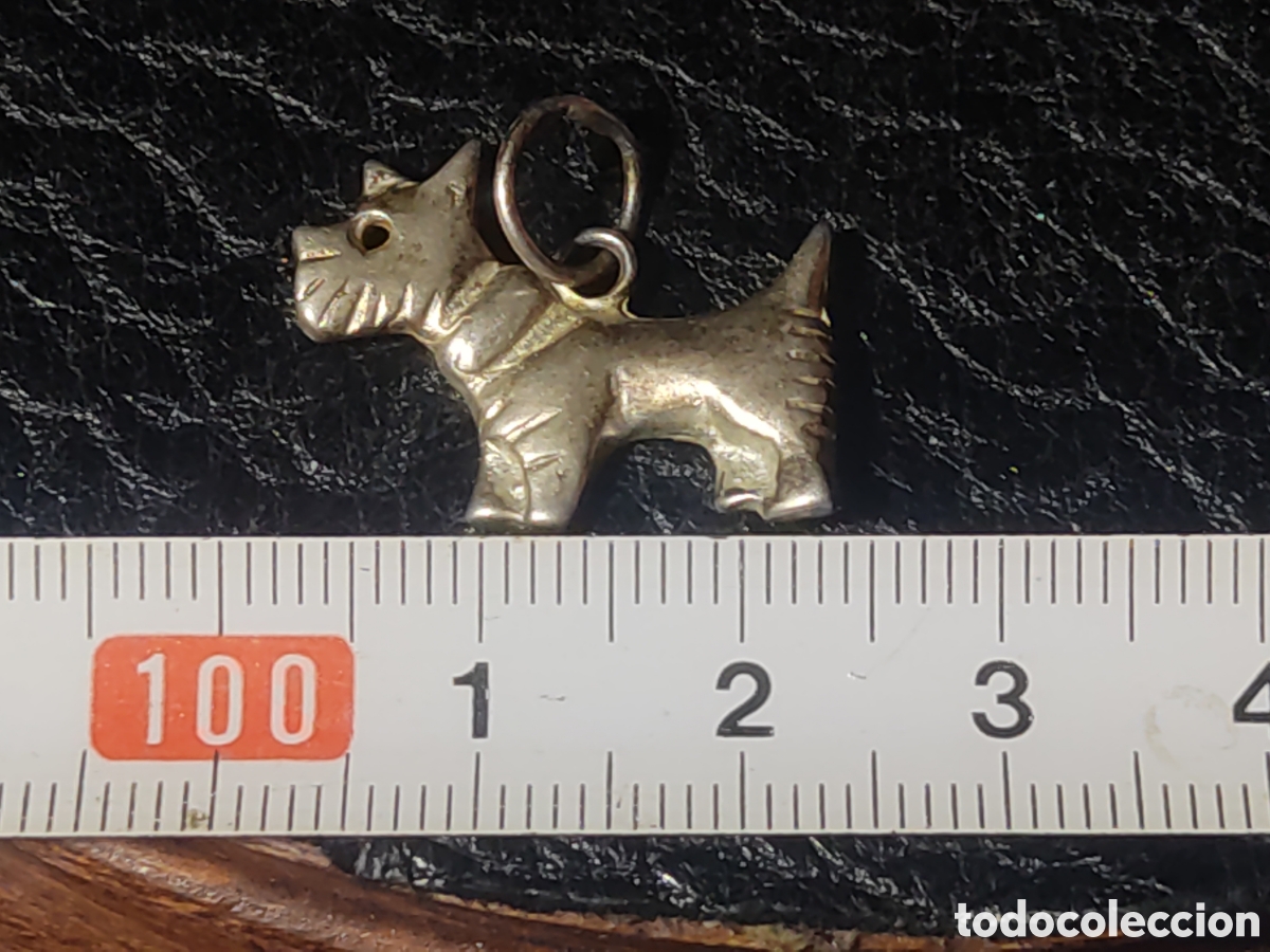 Joyeria: Colgante de plata perro fox Terrier.Vintage. - Foto 1