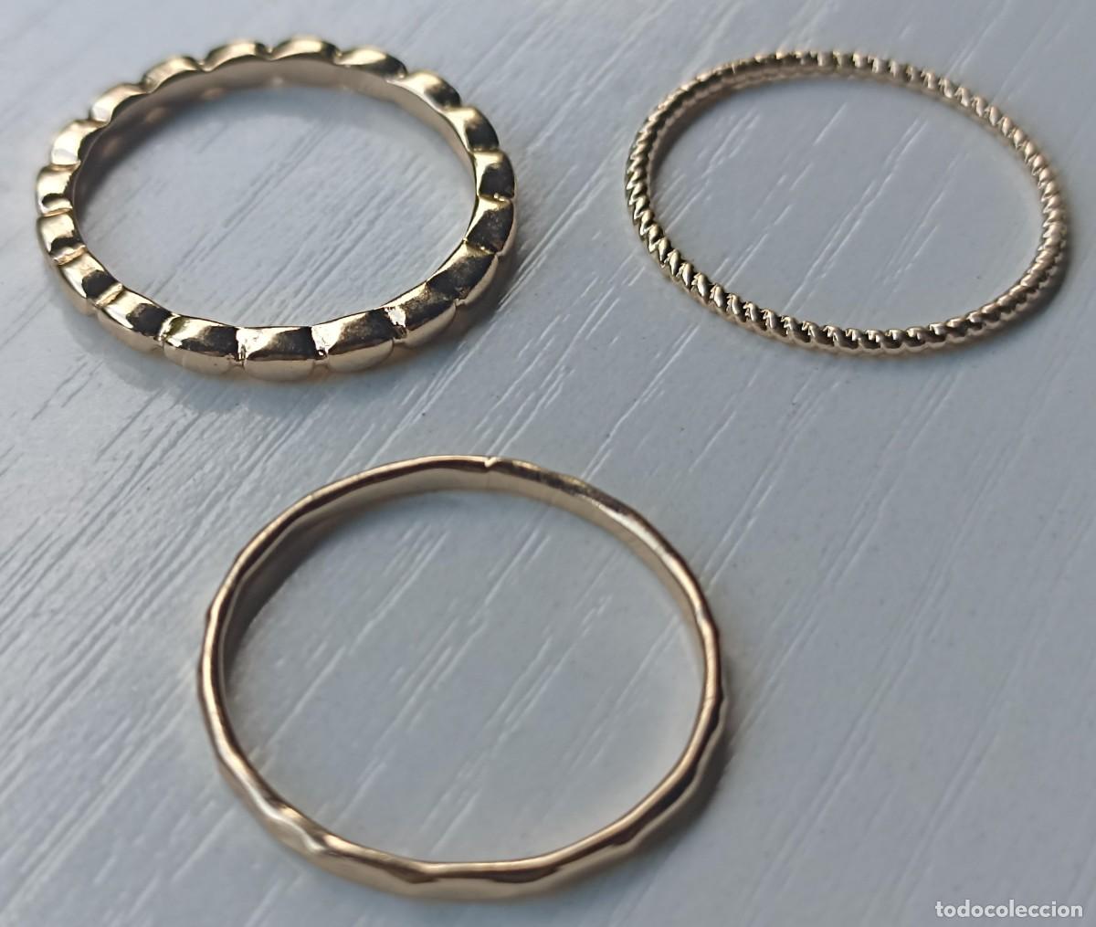 Joyeria: Lote de 3 anillos (joyer&iacute;a) - Foto 3