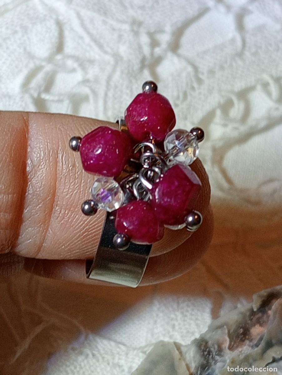 Joyeria: ORIGINAL ANILLO DE RUB&Iacute; Y CRISTAL CHECO (SIN USAR) - Foto 7
