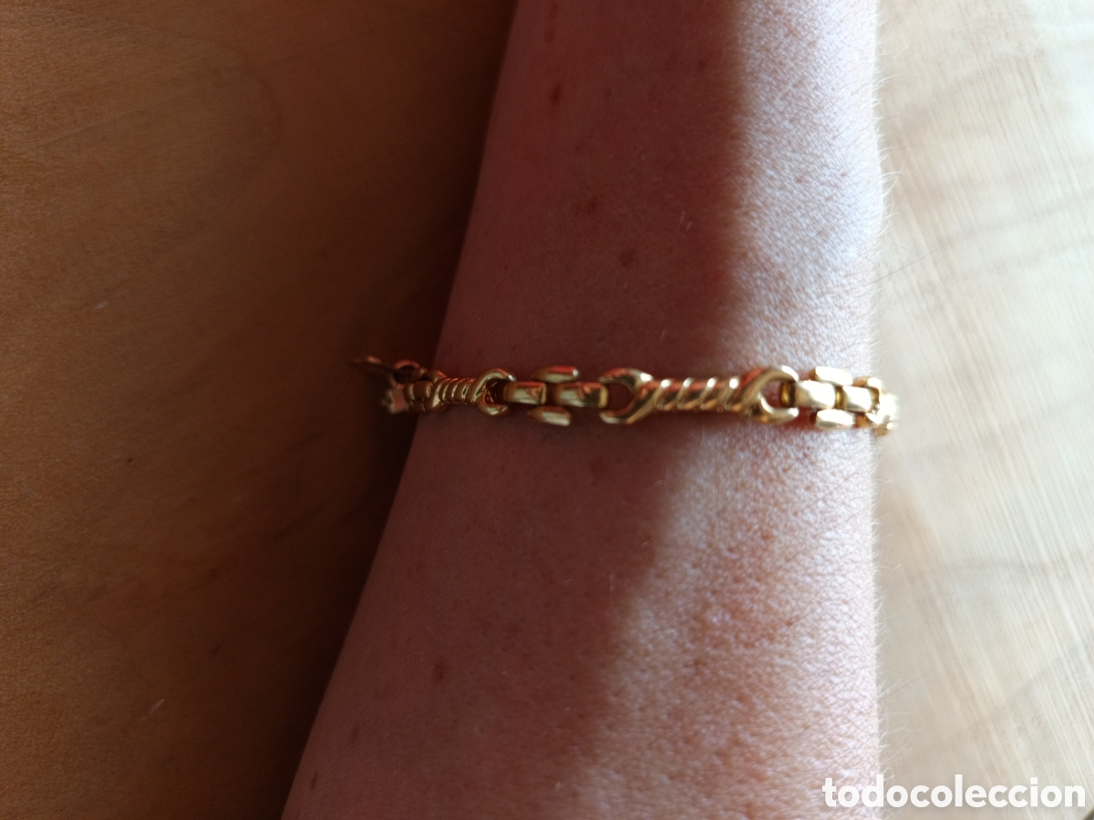 Joyeria: Pulsera estilo Cartier chapada en oro de 20 k - Foto 2