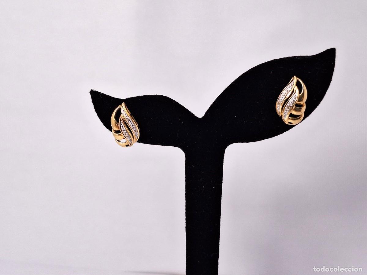 Joyeria: Pendientes en oro de ley y puntas de diamantes - Foto 18