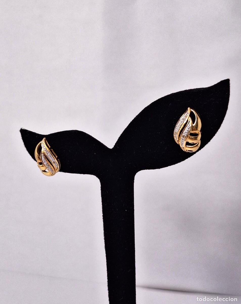 Joyeria: Pendientes en oro de ley y puntas de diamantes - Foto 23