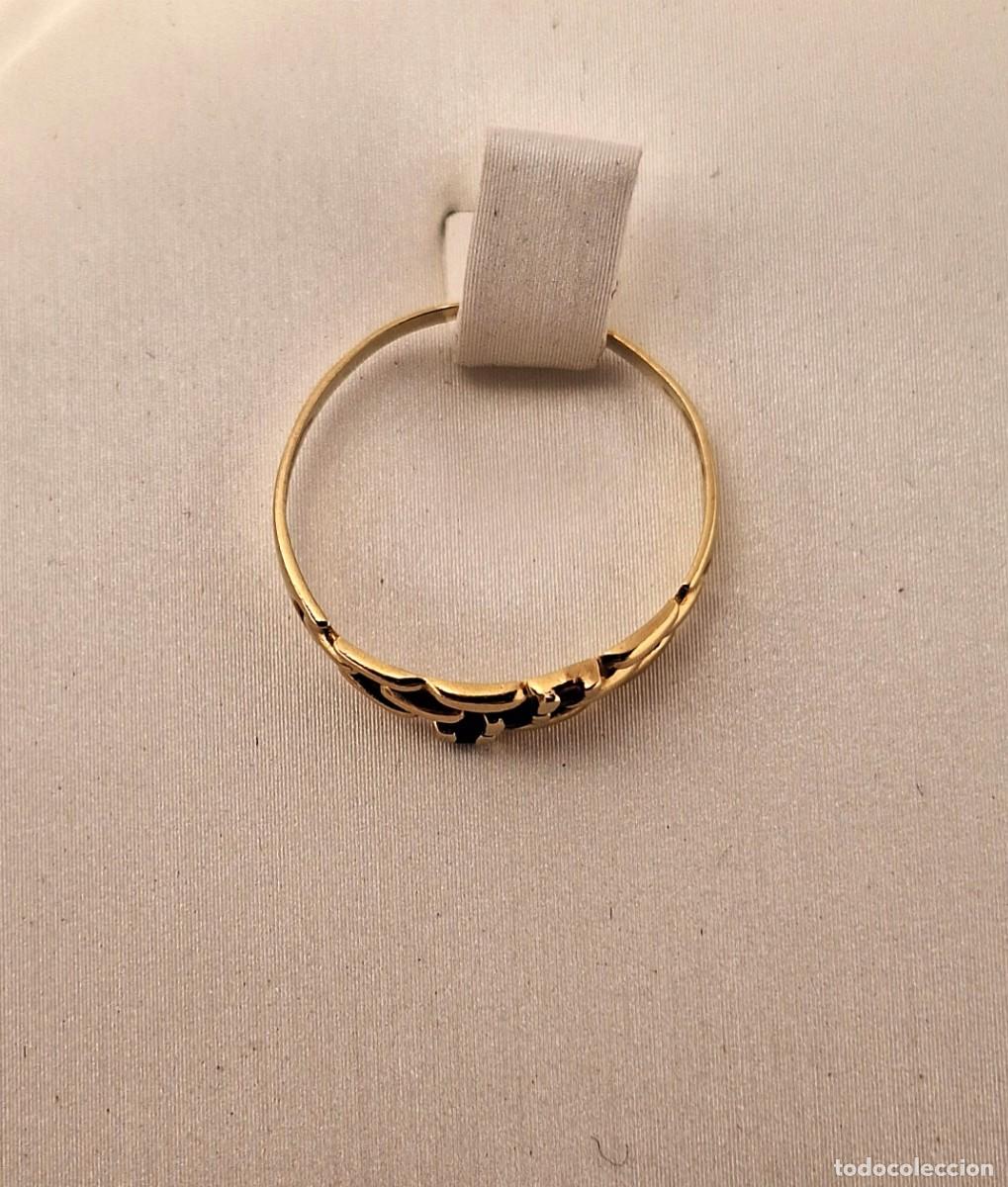 Joyeria: Anillo oro vintage art dec&oacute; con frontis de piedras - Foto 3