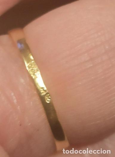 Joyeria: Anillo oro vintage art dec&oacute; con frontis de piedras - Foto 5