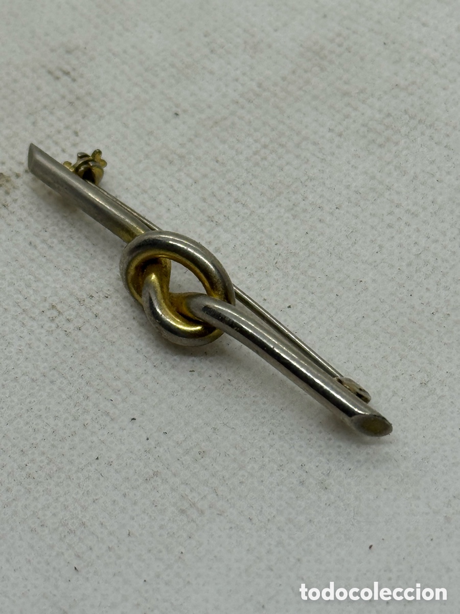 Joyeria: Antiguo Broche Plateado - Foto 2
