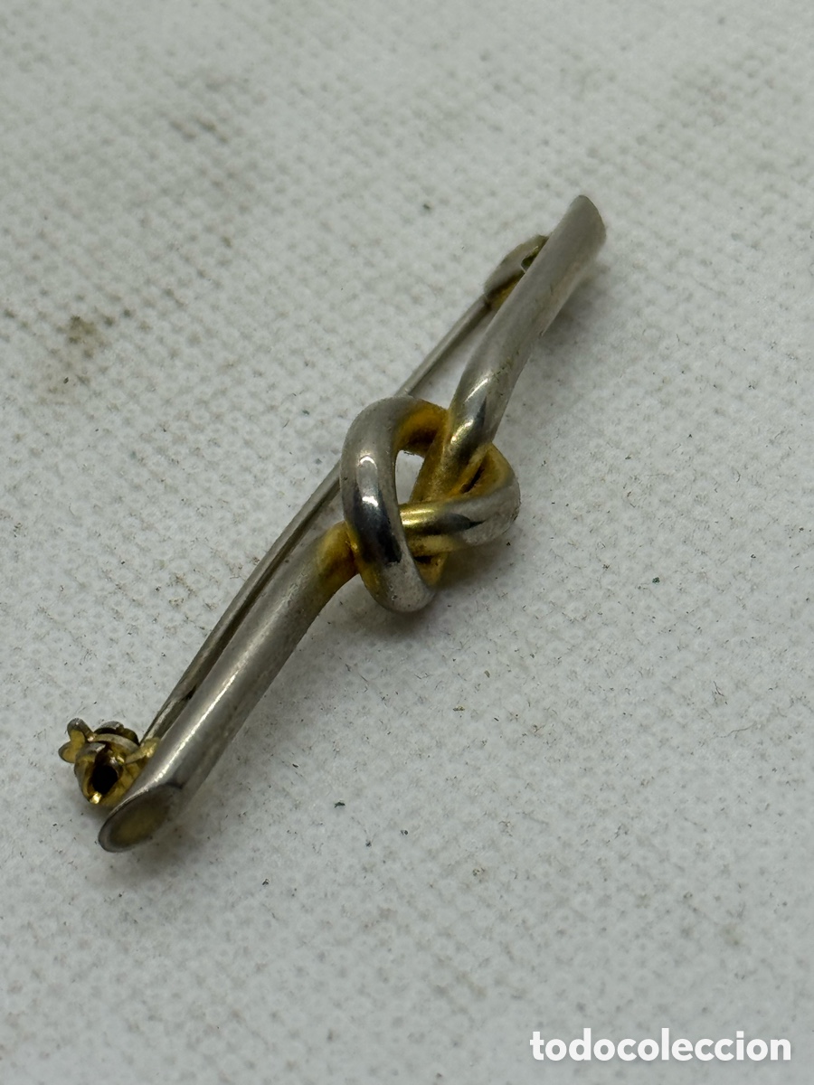 Joyeria: Antiguo Broche Plateado - Foto 3