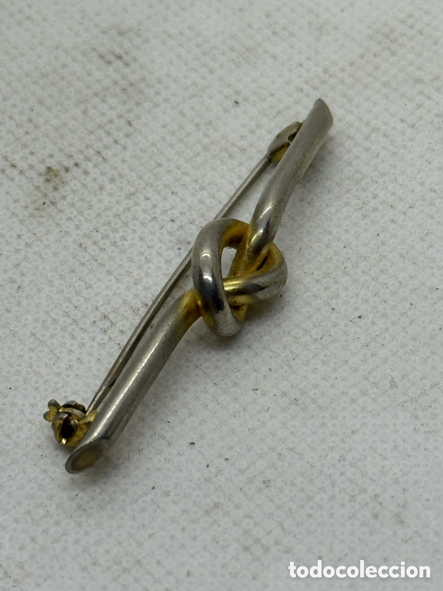 Joyeria: Antiguo Broche Plateado - Foto 4