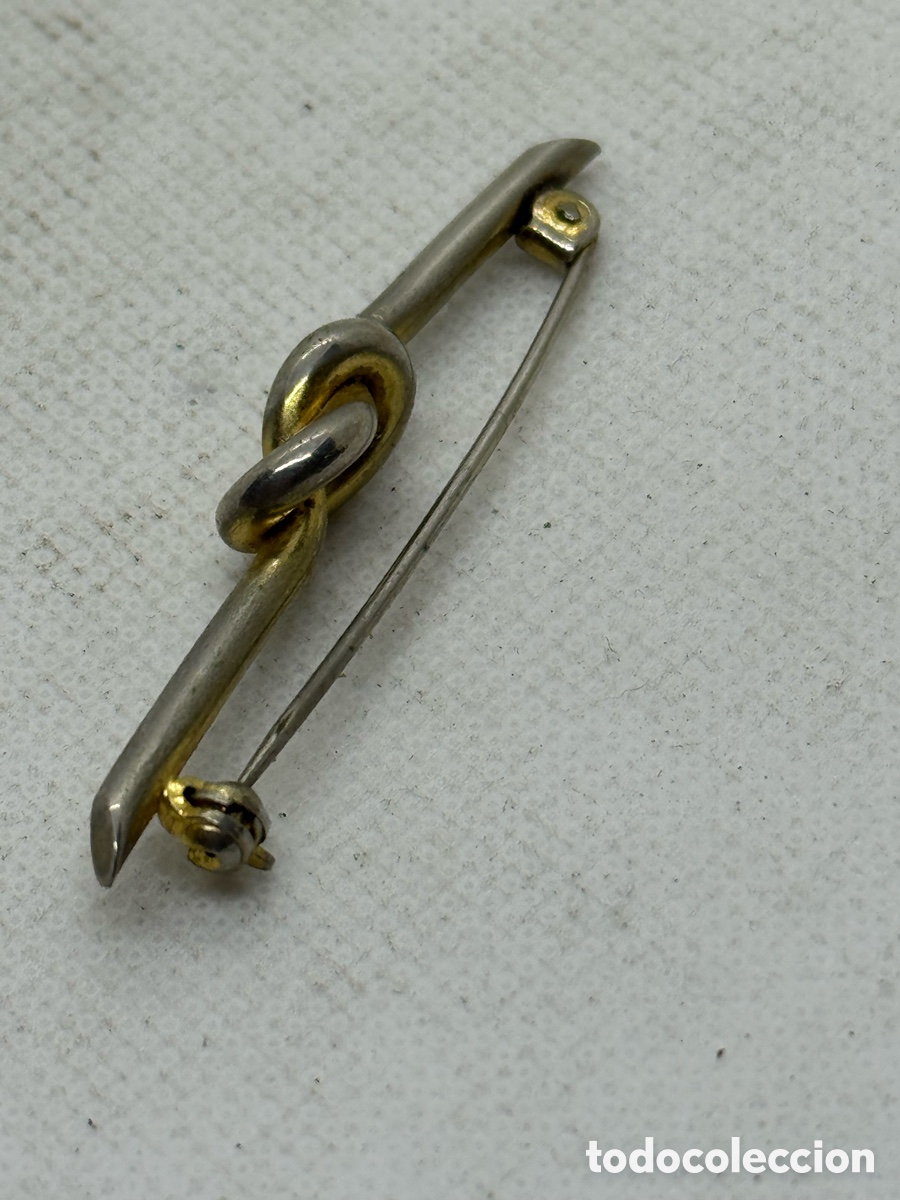 Joyeria: Antiguo Broche Plateado - Foto 5