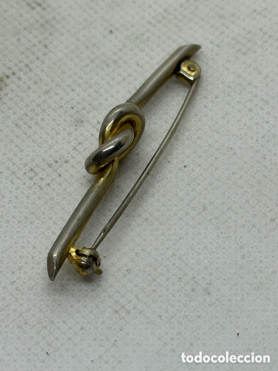Joyeria: Antiguo Broche Plateado - Foto 6