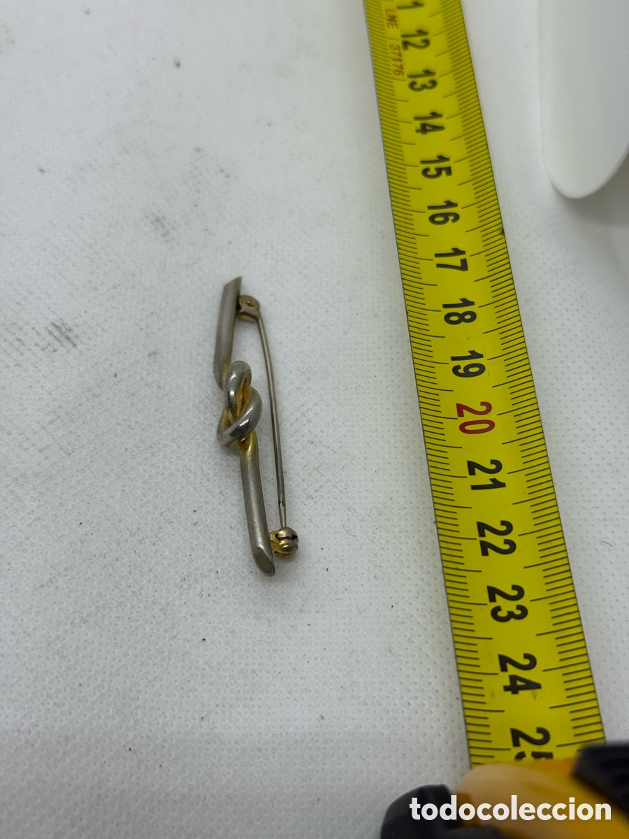 Joyeria: Antiguo Broche Plateado - Foto 7