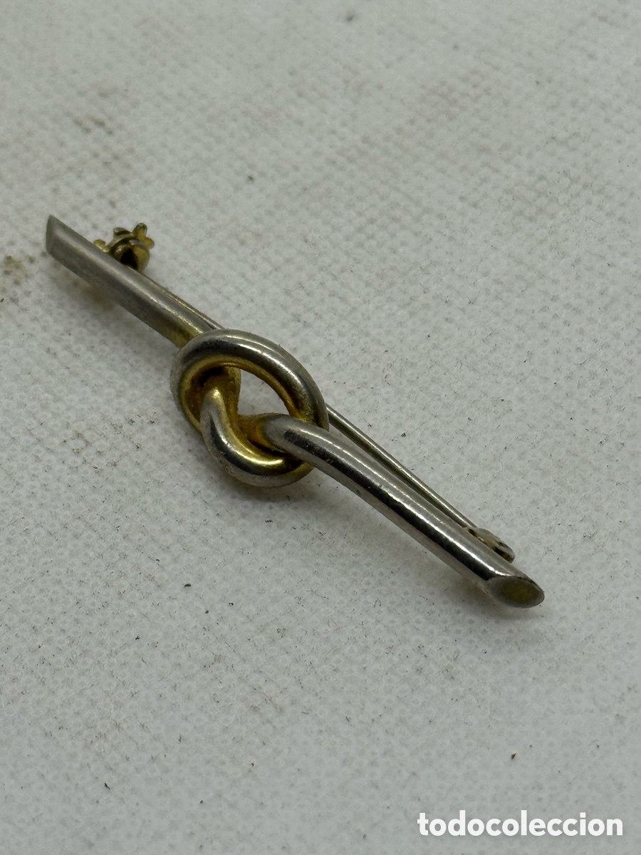 Joyeria: Antiguo Broche Plateado - Foto 1