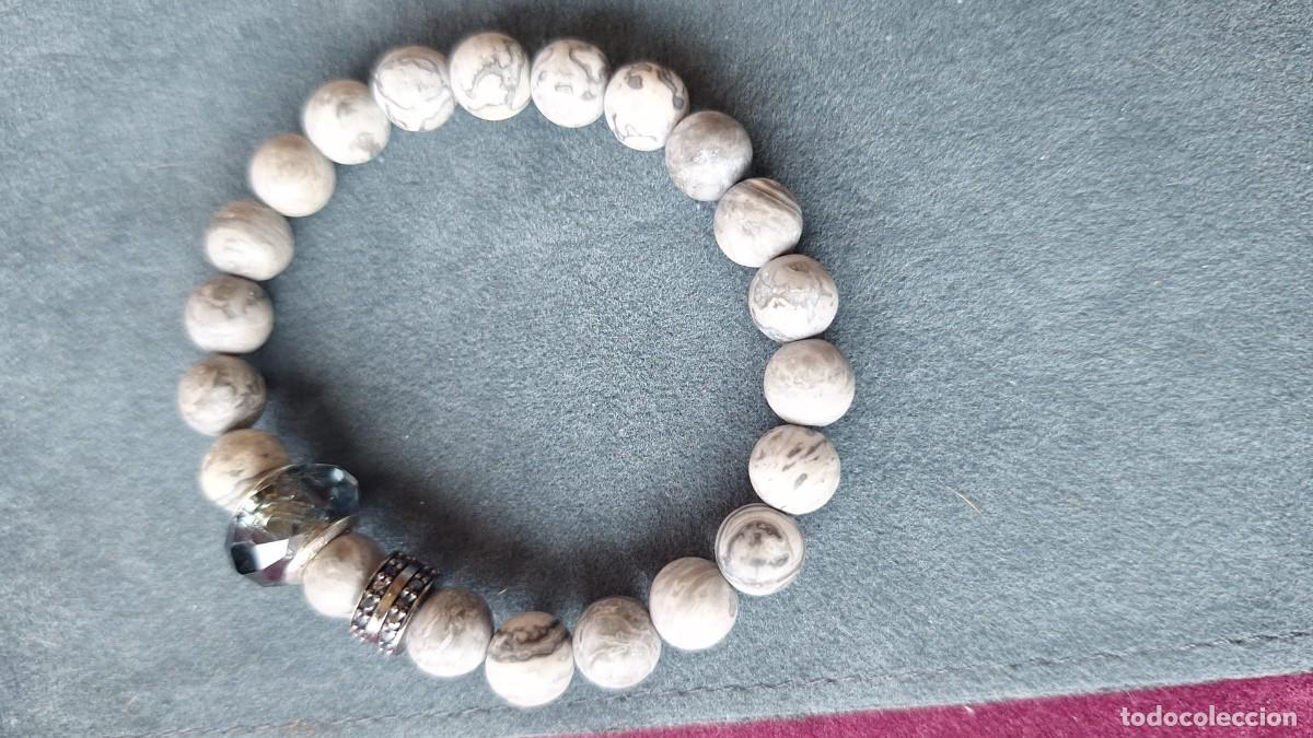 Joyeria: Pulsera de Piedra Jaspe Moteado - Foto 3