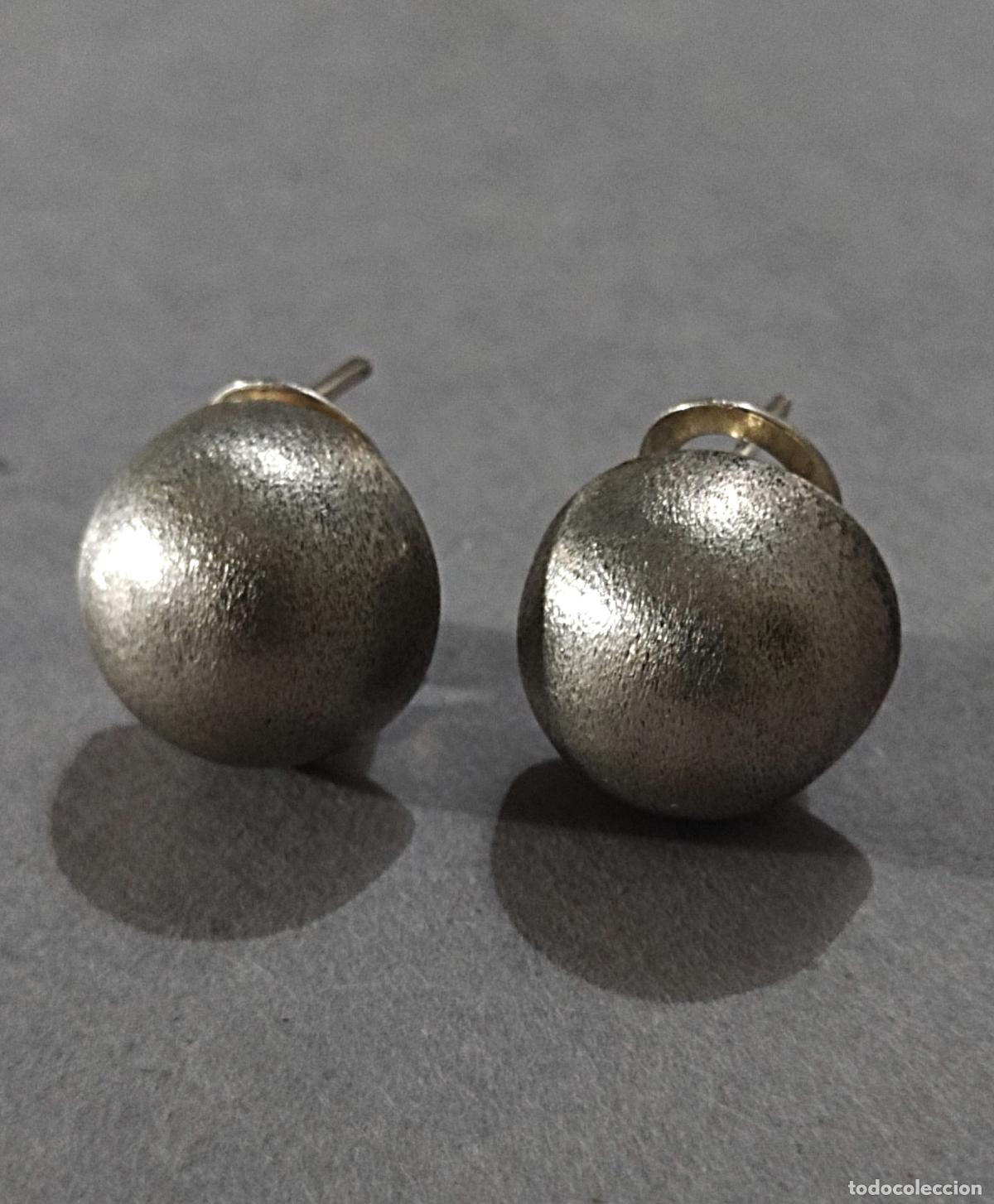 Joyeria: Pendientes de bola plata de ley contrastada, cierre de omega. - Foto 5