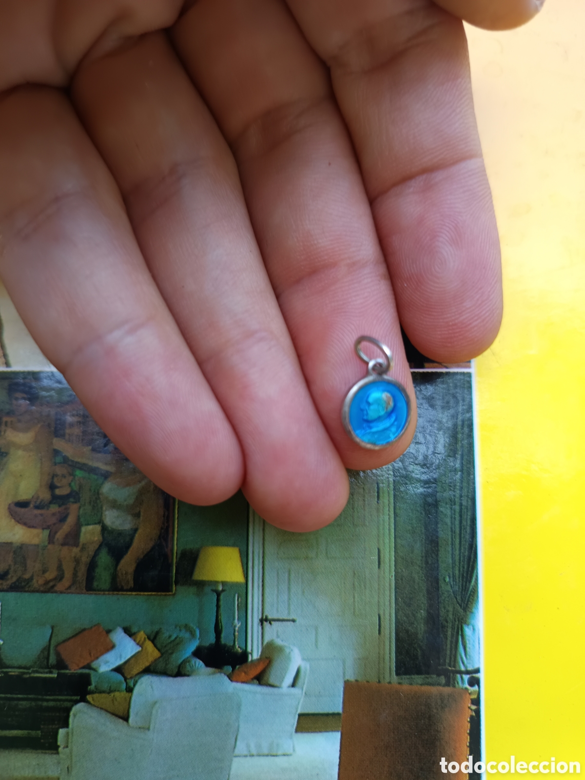 Joyeria: Medalla del papa Roma en plata 835 - Foto 3