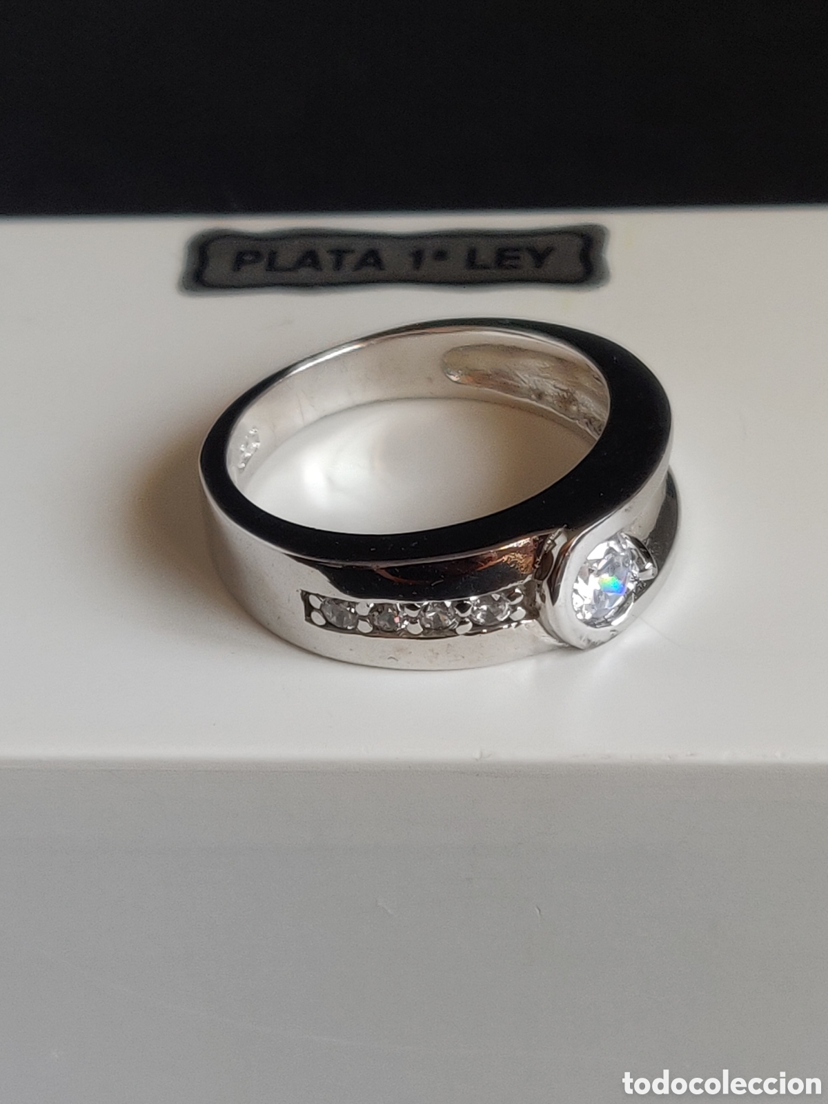 Joyeria: Anillo de plata de ley 925 rodiada con circonitas. - Foto 9