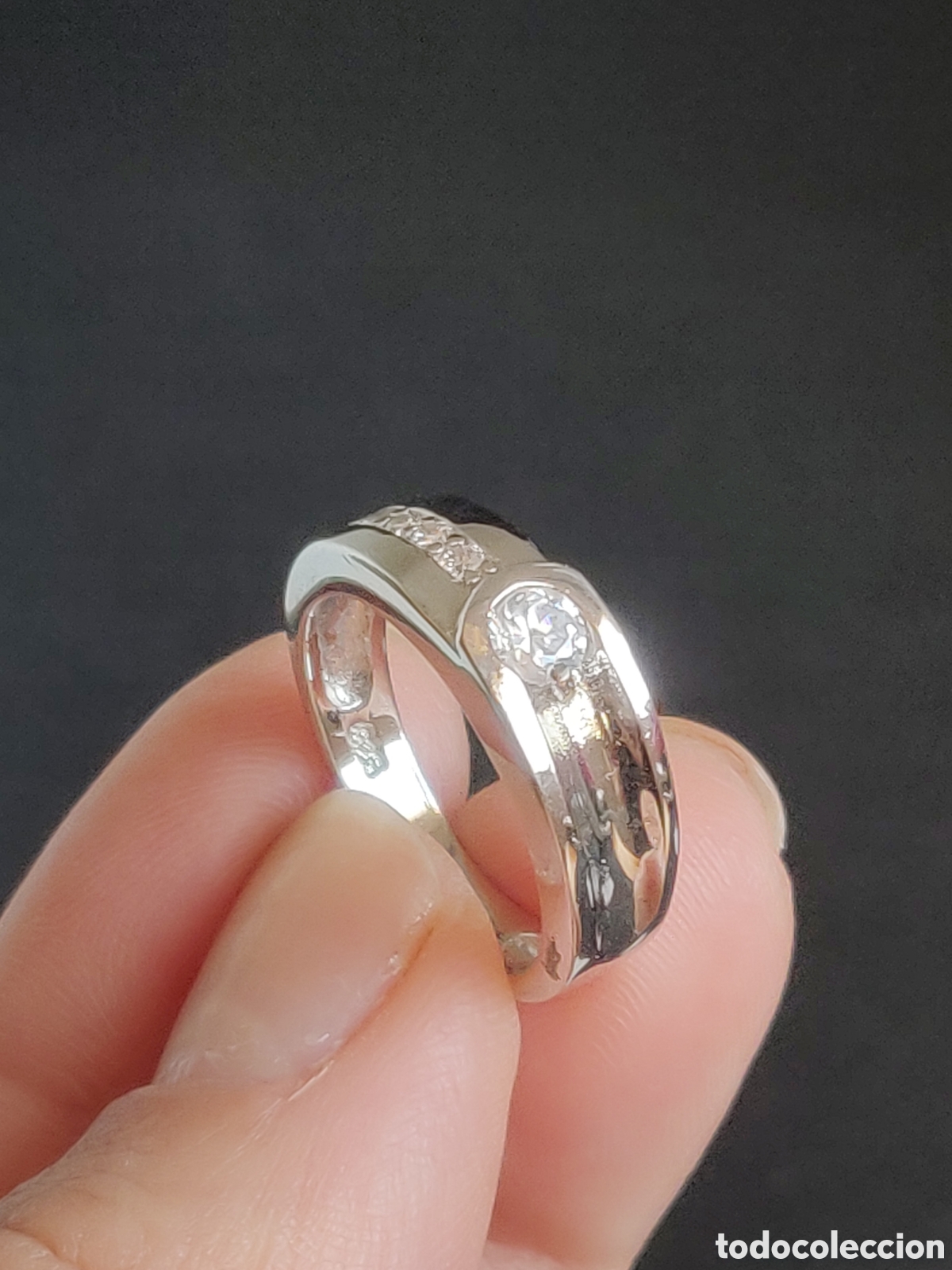 Joyeria: Anillo de plata de ley 925 rodiada con circonitas. - Foto 11