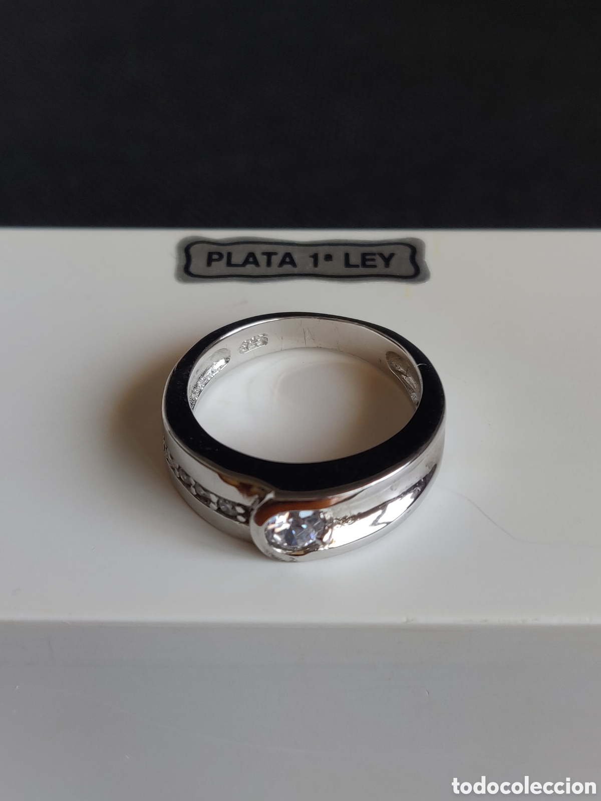 Joyeria: Anillo de plata de ley 925 rodiada con circonitas. - Foto 12