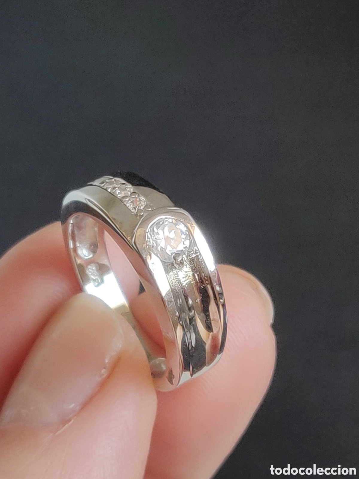 Joyeria: Anillo de plata de ley 925 rodiada con circonitas. - Foto 13
