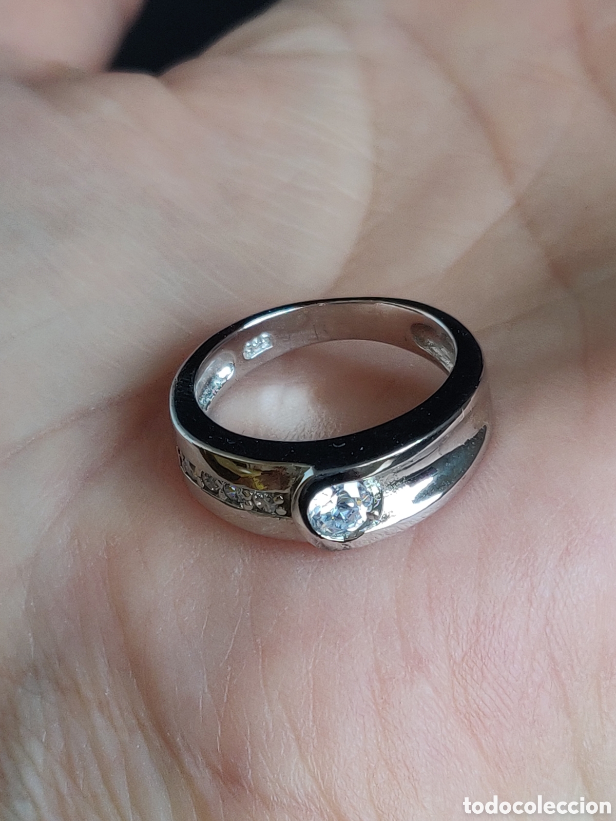 Joyeria: Anillo de plata de ley 925 rodiada con circonitas. - Foto 17