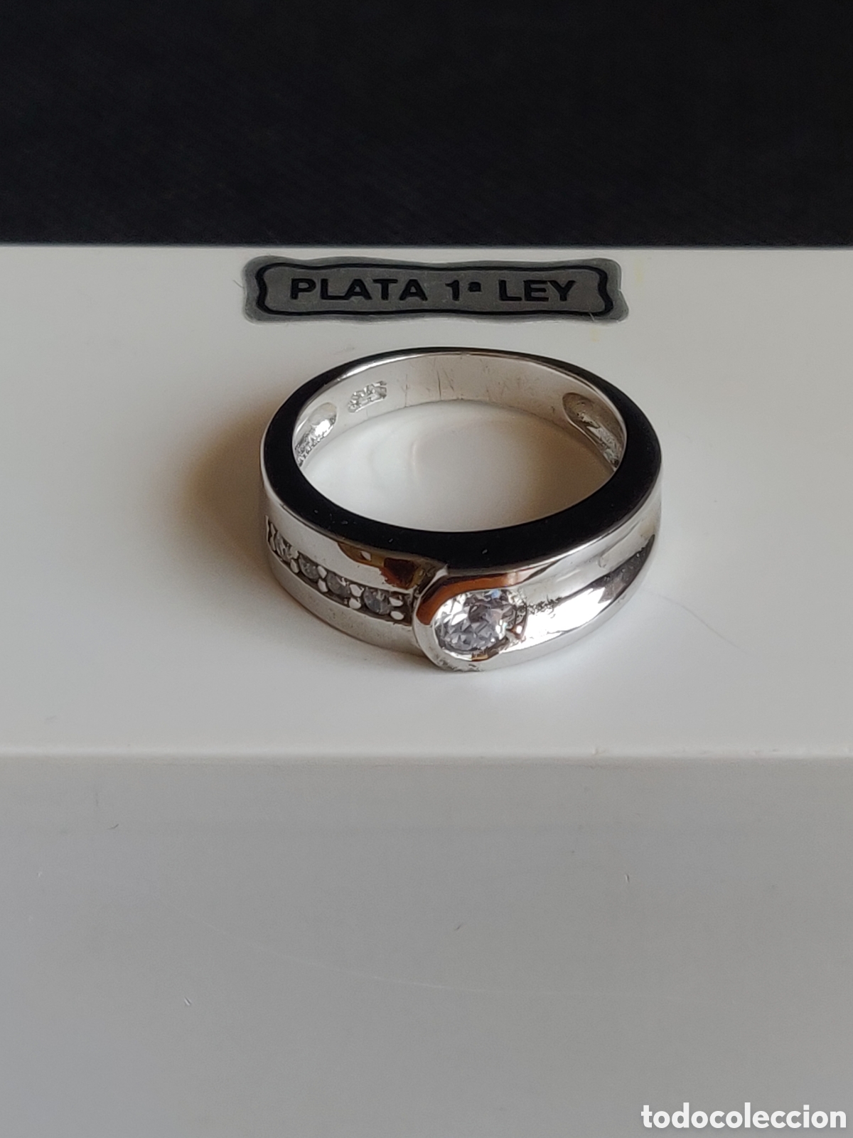 Joyeria: Anillo de plata de ley 925 rodiada con circonitas. - Foto 18