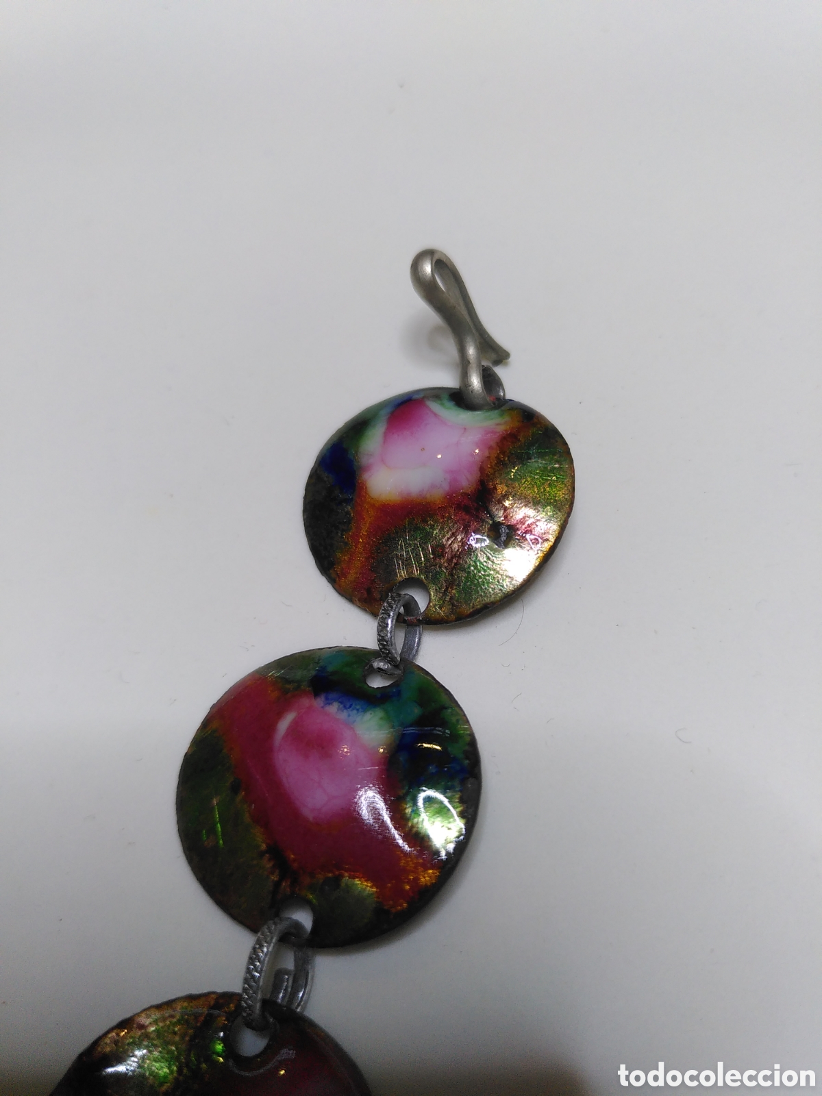 Joyeria: Pulsera de esmalte y metal vintage - Foto 6