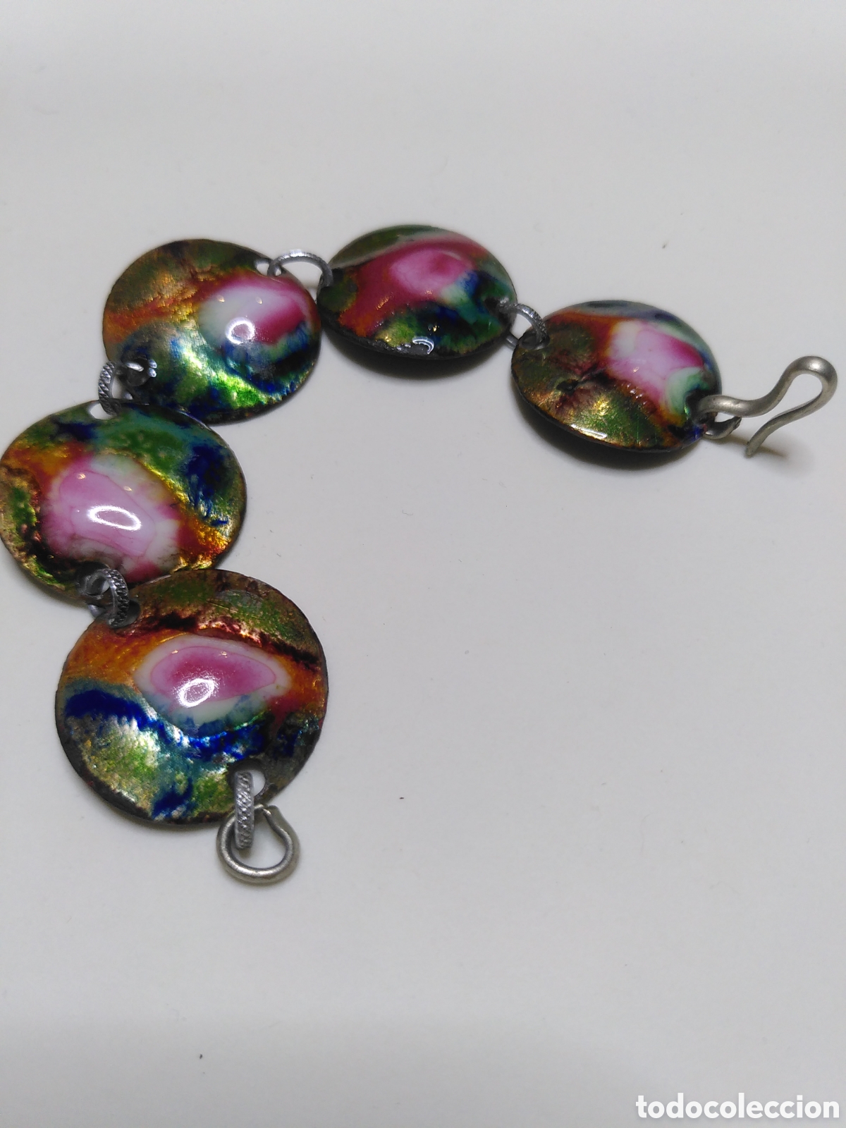 Joyeria: Pulsera de esmalte y metal vintage - Foto 1